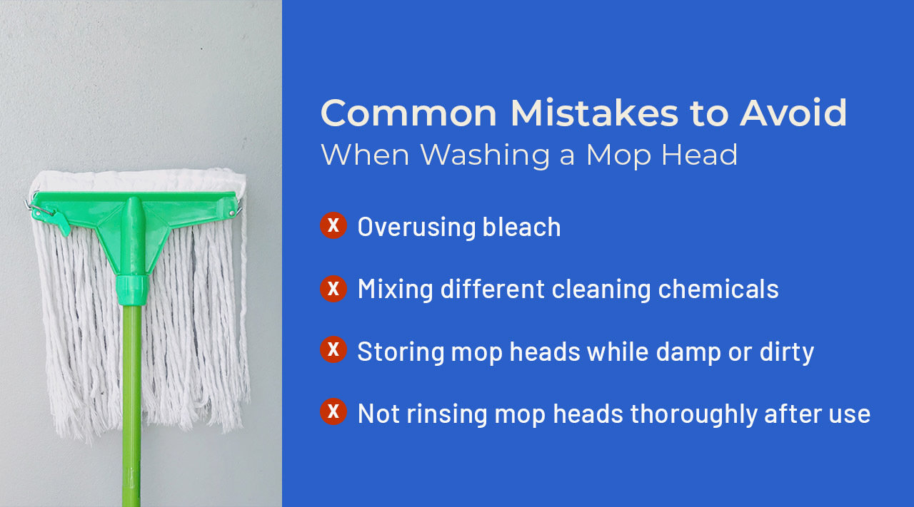 common mistakes to avoid when washing a mop ahed