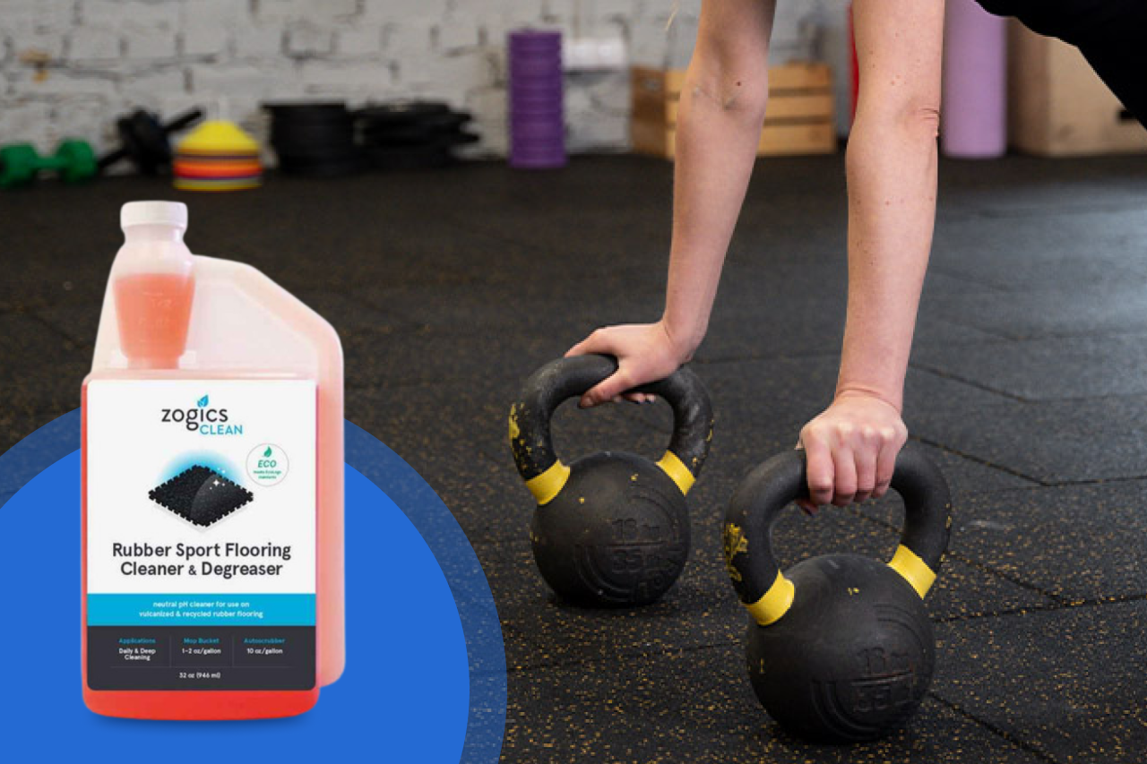 What causes residue buildup on commercial floors?