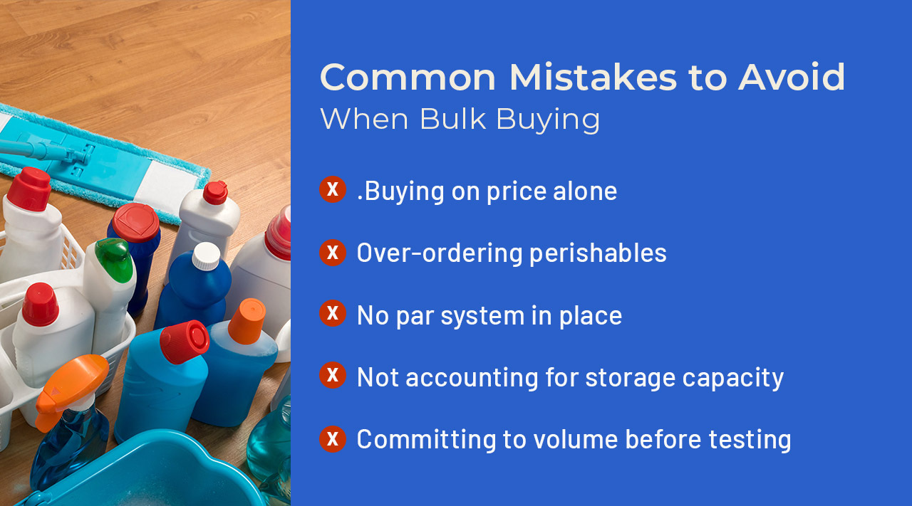 5 Common Bulk Buying Mistakes to Avoid 5 Common Bulk Buying Mistakes to Avoid